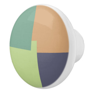 Bouton De Porte En Céramique Couleurs modernes rétro Géométrique #4