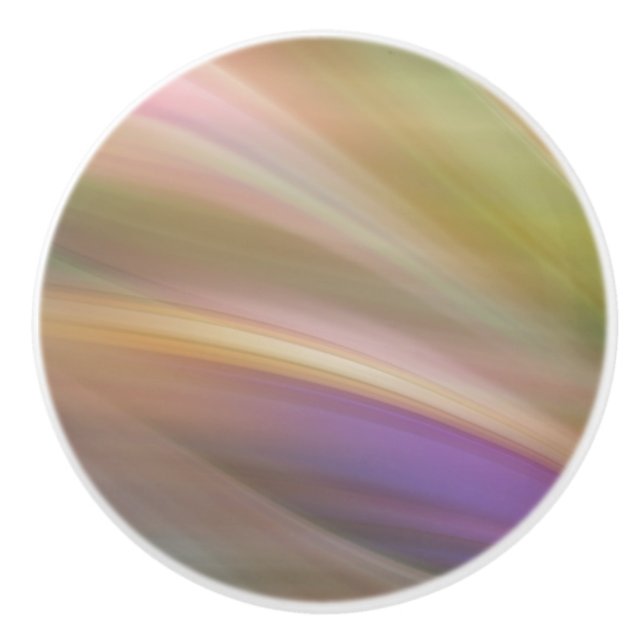 Bouton De Porte En Céramique Couleurs pastel Abstrait (Devant)