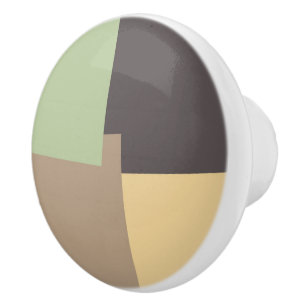 Bouton De Porte En Céramique Couleurs Rétro Modernes Géométrique #10