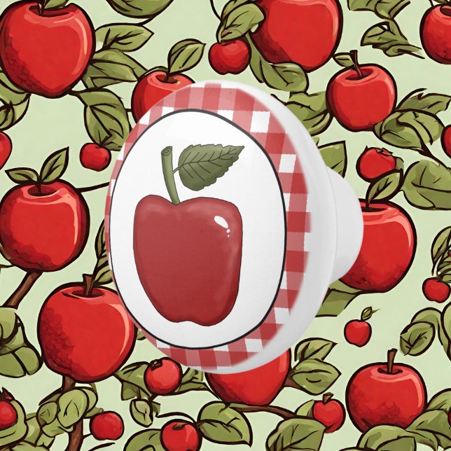 Bouton De Porte En Céramique Country Apple Cuisine en Céramique bouton (Créateur téléchargé)