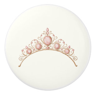 Bouton De Porte En Céramique Couronne de ballerine mignonne en céramique