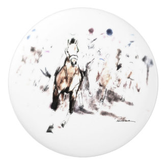 Bouton De Porte En Céramique Course du cheval