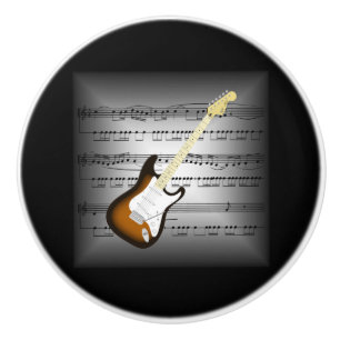 Bouton De Porte En Céramique Coussin électr. ~Gray/Black BG de musique de