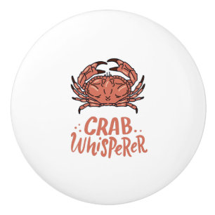 Bouton De Porte En Céramique Crabe du crabe