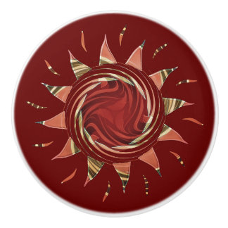 Bouton De Porte En Céramique Cranberry Sun Ceramic Knob