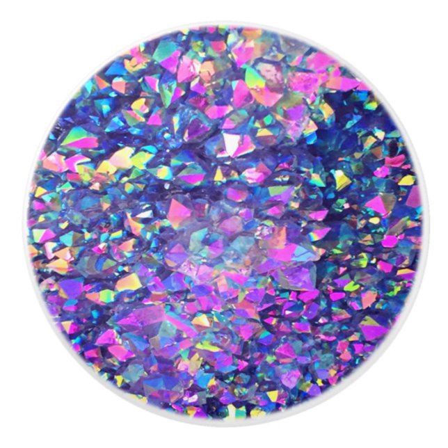 Bouton De Porte En Céramique Cristaux de bulle de Falln (Devant)