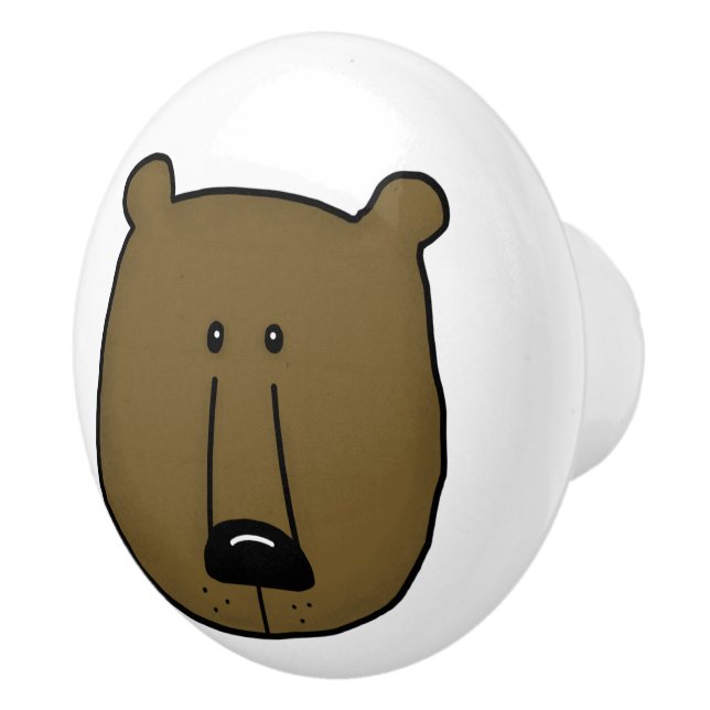Bouton De Porte En Céramique Critère des bois-Meilleurs amis forestiers-Ours (Droite)