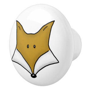 Bouton De Porte En Céramique Critères de bois-Meilleurs amis forestiers-Fox