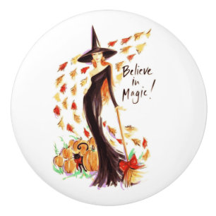 BOUTON DE PORTE EN CÉRAMIQUE CROIRE EN MAGIE