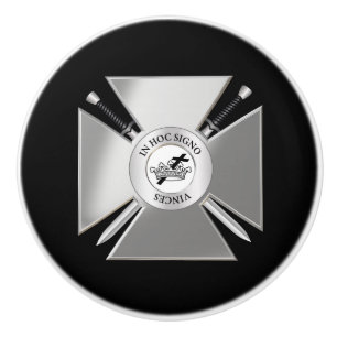 Bouton De Porte En Céramique Croix maçonnique