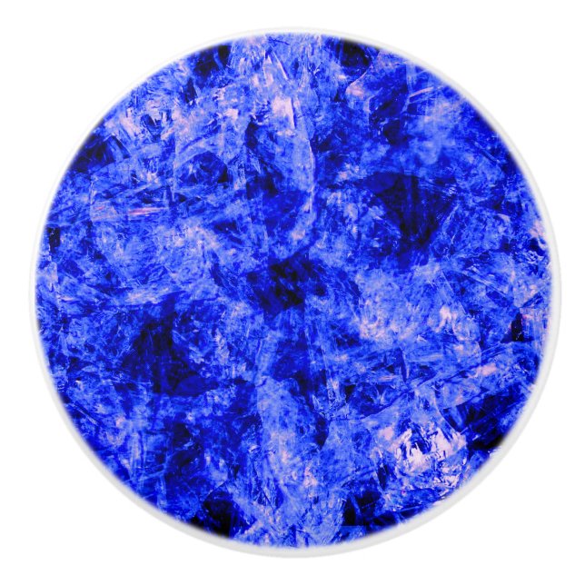 Bouton De Porte En Céramique Crystallié par Kenneth Yoncich (Devant)