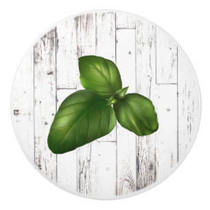 Bouton De Porte En Céramique Cuisine de Ferme Rustique Bois Blanc Feuille de Ba
