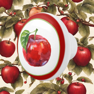 Bouton De Porte En Céramique cuisine pour amoureux de pomme mignonne
