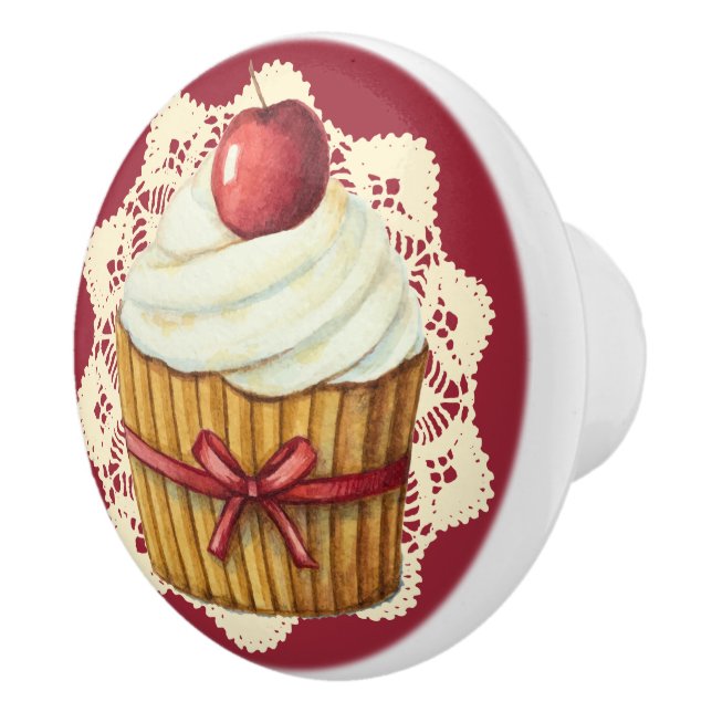 Bouton De Porte En Céramique Cupcake Drawer Knower (Droite)