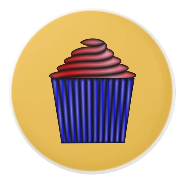 Bouton De Porte En Céramique Cupcake par Kenneth Yoncich (Devant)