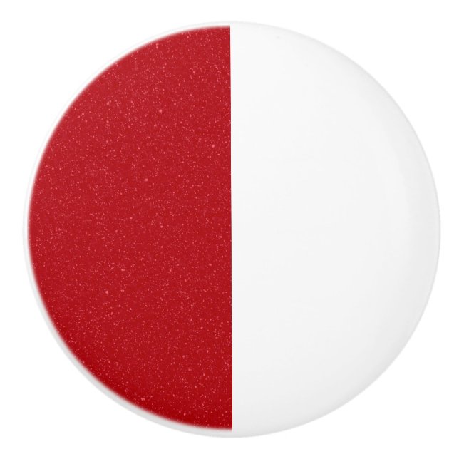 Bouton De Porte En Céramique Custom Half Tomato Red Ceramic Pull Drawer Knob (Devant)