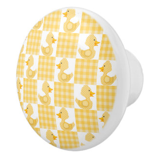Bouton De Porte En Céramique Cute Ducks