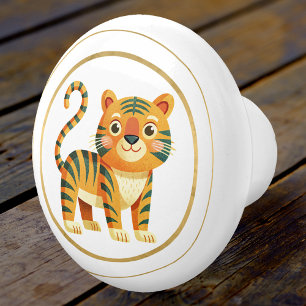 Bouton De Porte En Céramique Cute Elegant Kitty