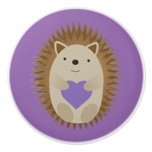 Bouton De Porte En Céramique Cute Hedgehog