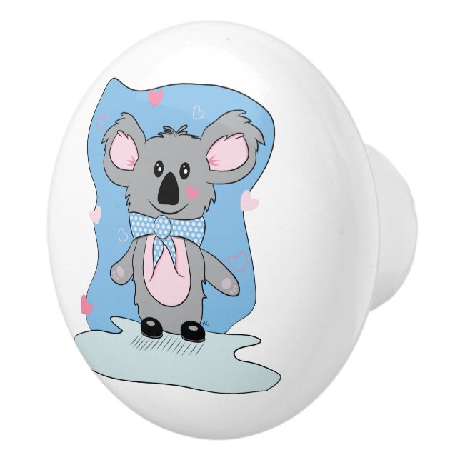Bouton De Porte En Céramique Cute Koala Bear Nurserroom Ceramic Pull (Droite)