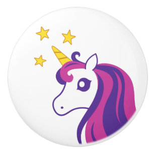 Bouton De Porte En Céramique Cute monicorne cheval porte en céramique et poigné
