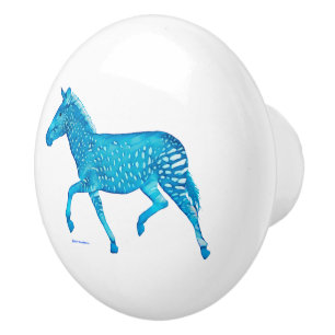 Bouton De Porte En Céramique Cute Polka Dot Zebra Ceramic Knob
