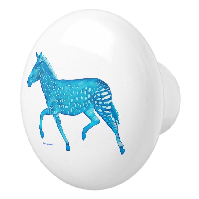 Bouton De Porte En Céramique Cute Polka Dot Zebra Ceramic Knob (Droite)