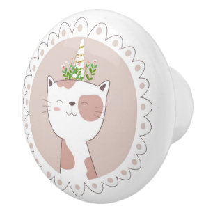 Bouton De Porte En Céramique Cute Unicat Ceramic Knob