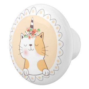 Bouton De Porte En Céramique Cute Unicat Ceramic Knob