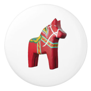 Bouton De Porte En Céramique Dala Horse Ceramic Knob