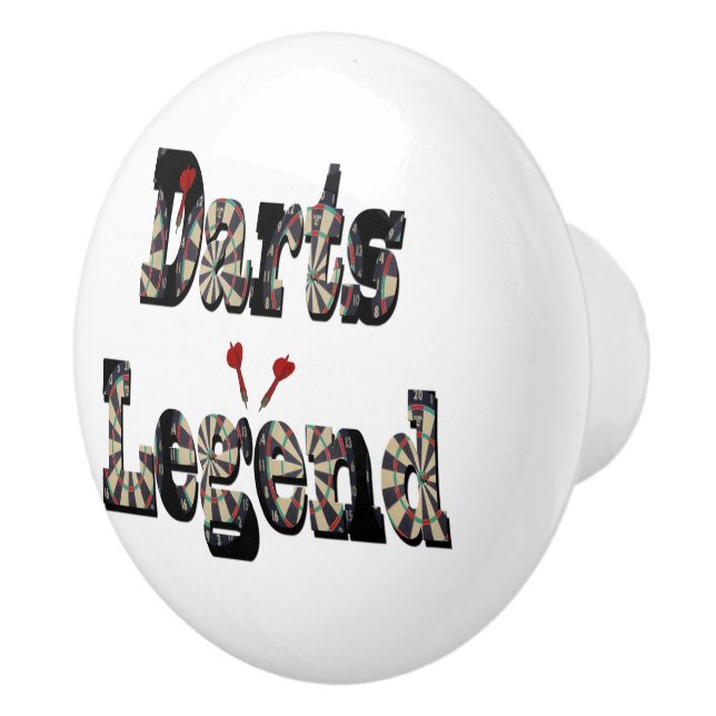 Bouton De Porte En Céramique Darts Legend, Ceramic Knob (Droite)