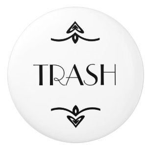 Bouton De Porte En Céramique Déchets