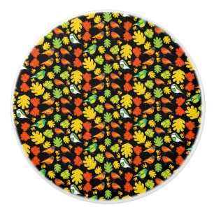 Bouton De Porte En Céramique Décor de maison d'oiseaux de jardin Imprimer