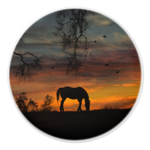 Bouton De Porte En Céramique Décor des noeuds et des pulls du sud-ouest