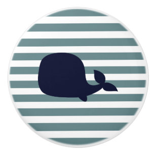 Bouton De Porte En Céramique Décor nautique mignon de crèche d'océan d'animal