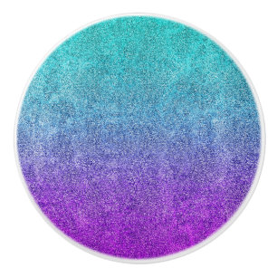 Bouton De Porte En Céramique Dégradé de la Parties scintillant de plongée tr