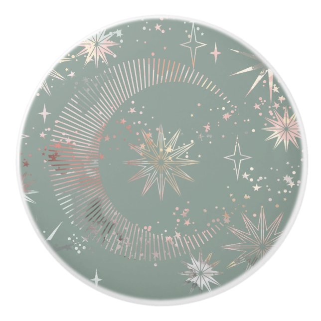 Bouton De Porte En Céramique Départ vert (Devant)