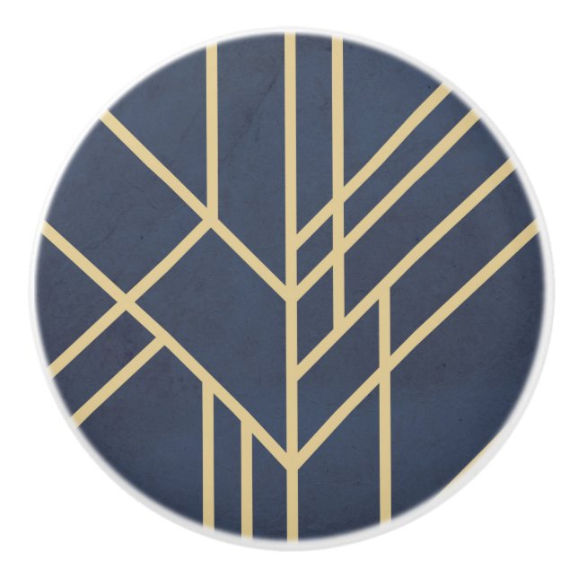 Bouton De Porte En Céramique Design Art déco (Devant)