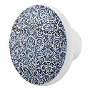 Bouton De Porte En Céramique Design Azulejo portugais