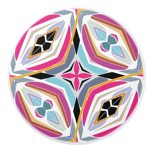 Bouton De Porte En Céramique Design Motif unique (Devant)