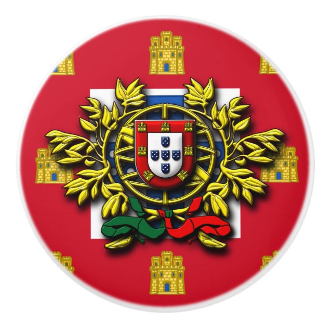 Bouton De Porte En Céramique Design portugais (Devant)