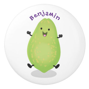 Bouton De Porte En Céramique dessin de la patte papaye de Cute kawaii