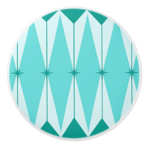 Bouton De Porte En Céramique Diamants géométriques et Starburts Tirage en cé