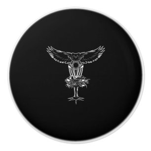 Bouton De Porte En Céramique Disque amusant Chouette de golf Protecteur de chaî