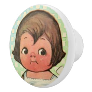 Bouton De Porte En Céramique "Dolly Dingle's Sammy"  Bouton en céramique