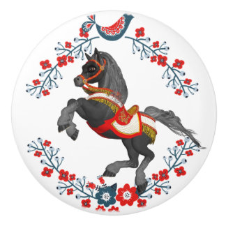 Bouton De Porte En Céramique Door Knob Horse