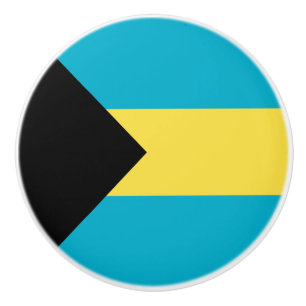 Bouton De Porte En Céramique Drapeau bahamien