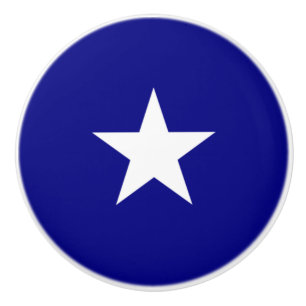 Bouton De Porte En Céramique Drapeau bleu Bonnie
