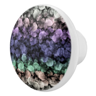 Bouton De Porte En Céramique Drapeau de fierté Uingender Boho Groovy Bulles Écl