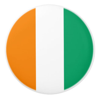 Bouton De Porte En Céramique Drapeau de la Côte d'Ivoire